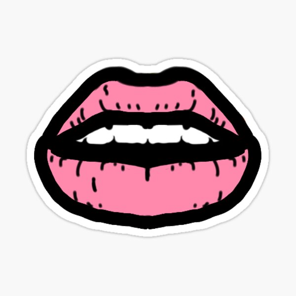 Baby Pink Lips Sticker