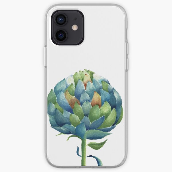 Artichoke in watercolour iPhone Soft Case