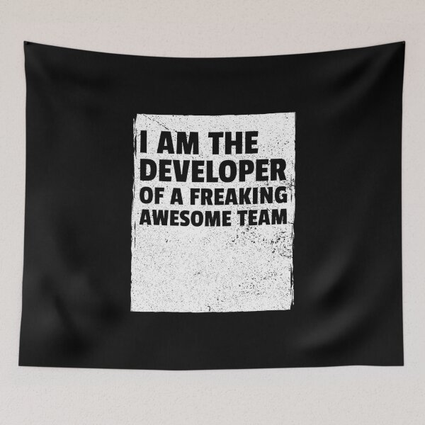 Item preview, I am the developer of a freaking awesome team designed and sold by Salma Satya & Co.