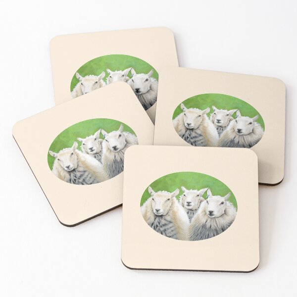 Item preview, Three Sheep (antiquewhite background) designed and sold by SandraWarmerdam.