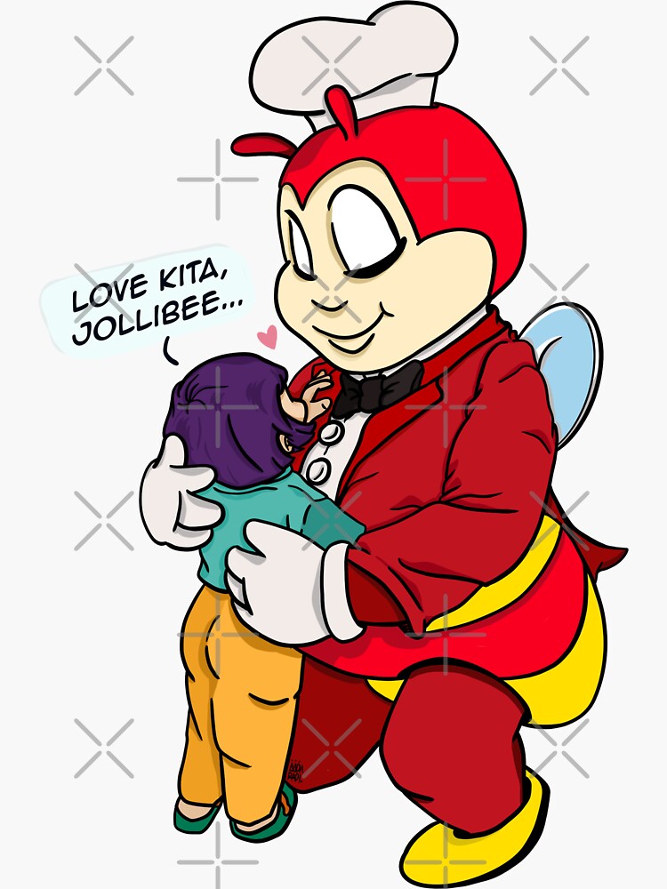 Jollibee Love Kita Pinoy Filipino Sticker For Sale By Aydapadi