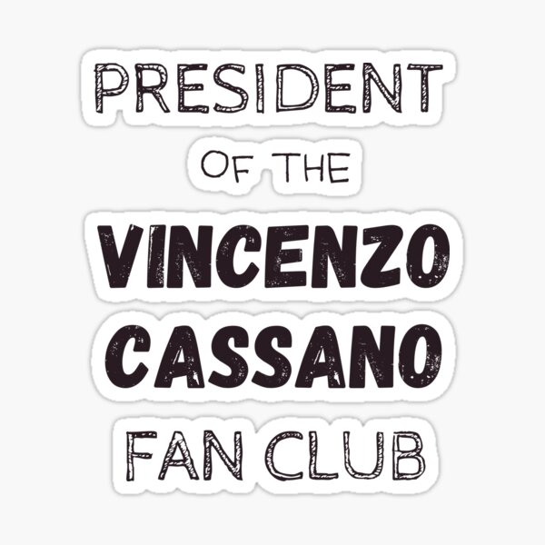 Vincenzo Cassano Fan Club Sticker