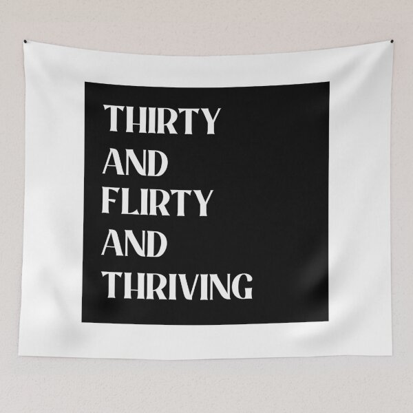 Item preview, Thirty, Flirting, Thriving Lettering designed and sold by cimong.