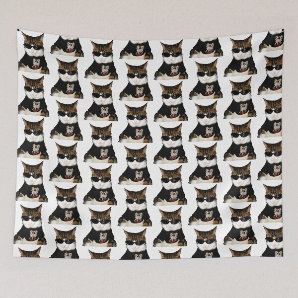 Item preview, cool cat in sunglasses designed and sold by sugarart25.