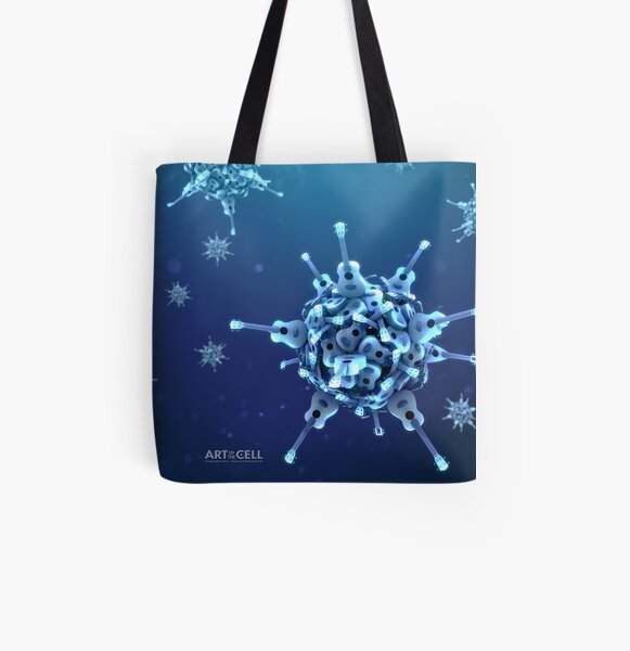 Ukulele Acquisition Syndrome Virus Full - Blue All Over Print Tote Bag