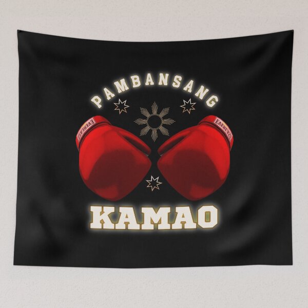 Item preview, Pambansang Kamao Boxing Manny Pacquiao Versus Errol Spence Gold designed and sold by MyPrintCharming.