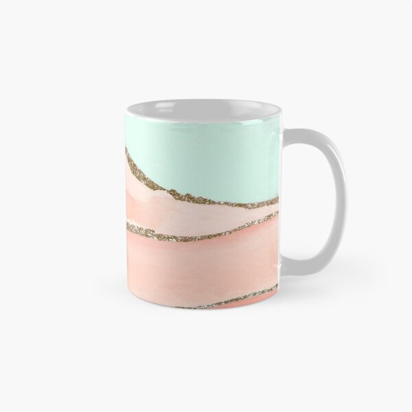 Item preview, Soft Pink and Soft Blue with Rose Gold Shimmer   designed and sold by aartidote.