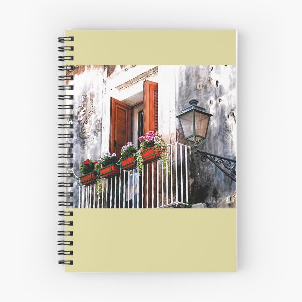 Item preview, Balcony With Flower Boxes - Taormina,  Sicily designed and sold by T.J. Martin.