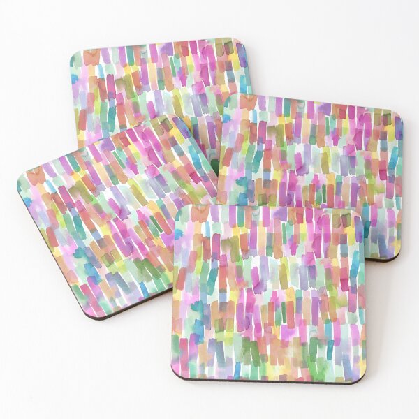 Item preview, iPhone 12 Pro Max Colorful Watercolor Stripes Strokes designed and sold by ninoladesign.