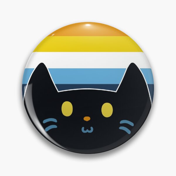 Item preview, AroAce Pride Peeping Kitty designed and sold by Lala-LazyDaisy.