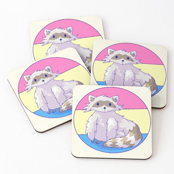 Item preview, Pansexual Pride Racoon  designed and sold by ForTheFrogWar.
