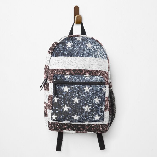 USA Amerca flag Red White Blue Geometric Mesh Pattern 4th of