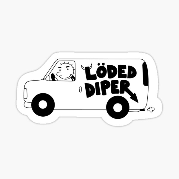Item preview, Loded Diper (Diary of a wimpy kid) designed and sold by awestickers21.