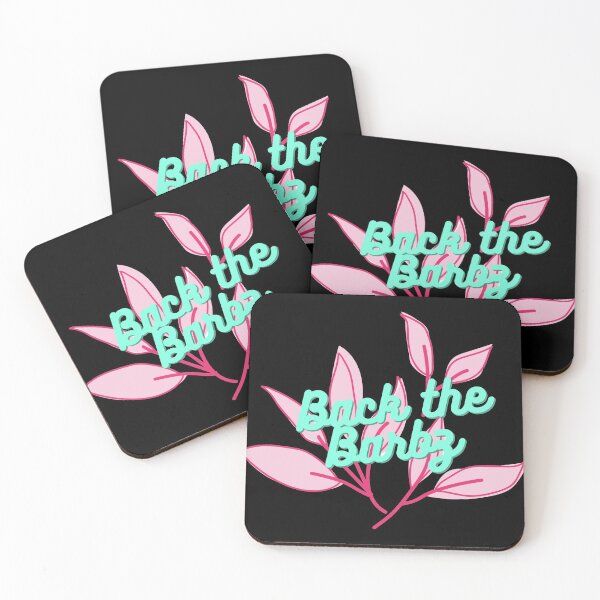 Item preview, Back the Barbz flower pink and blue designed and sold by tiredandbored.