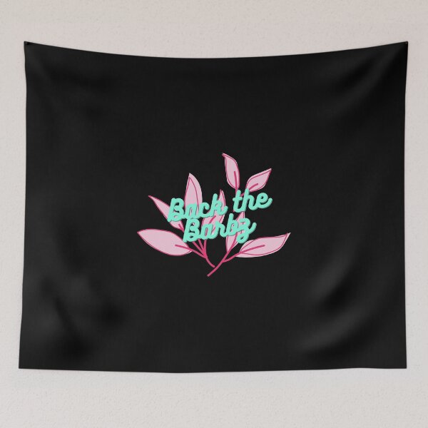 Item preview, Back the Barbz flower pink and blue designed and sold by tiredandbored.