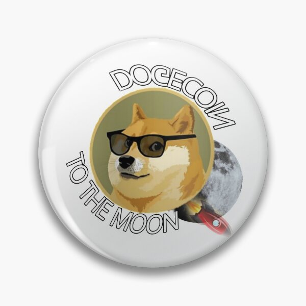 Item preview, Dogecoin To The Moon Stickers  designed and sold by Nedskr.