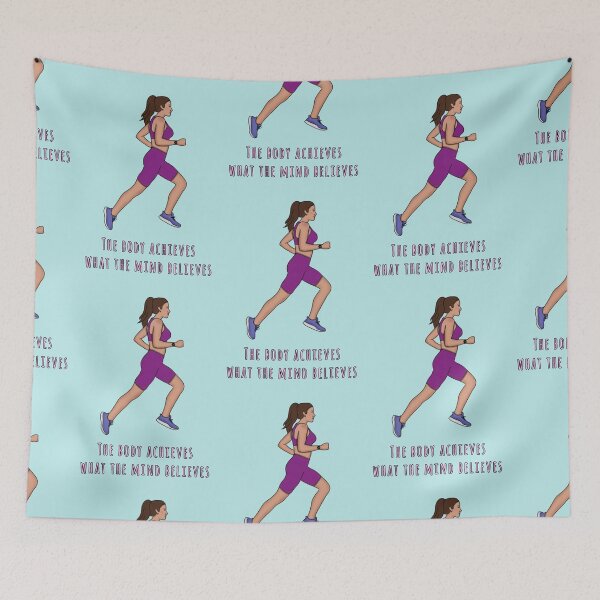 Item preview, Running mind believes cute print designed and sold by Mandalis Shop.