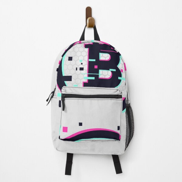 Item preview, Bitcoin glitch style designed and sold by CryptoBazaar.