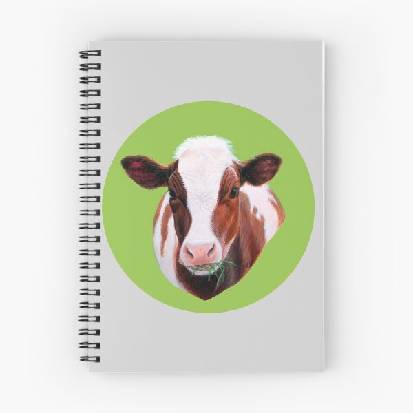 Item preview, Red Cow (grey background) designed and sold by SandraWarmerdam.