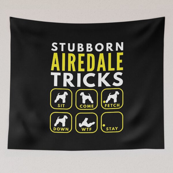 Item preview, Stubborn Airedale Tricks - Dog Training designed and sold by DoggyStyles.
