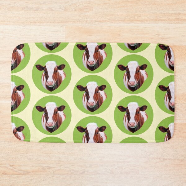 Item preview, Red Cow (yellow background) designed and sold by SandraWarmerdam.