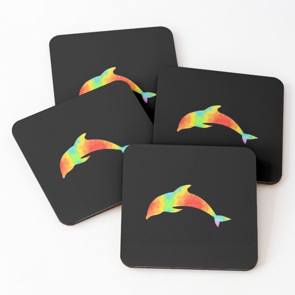 Item preview, Rainbow Dolphin designed and sold by FaithAndForest.