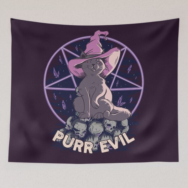 Item preview, Satanic Cat Purr Evil | Funny Demon Cat designed and sold by artado.