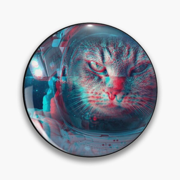 Item preview, Glitching Astronaut Cat  | Smart Successful Stoner | We Are The Universe designed and sold by AlfaEcho.