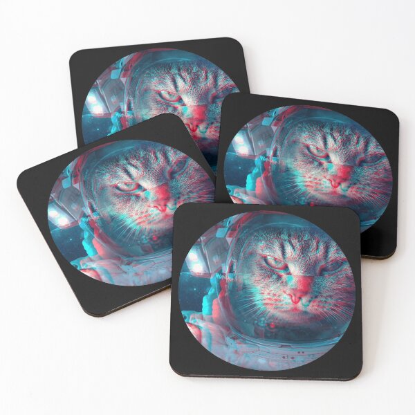 Item preview, Glitching Astronaut Cat  | Smart Successful Stoner | We Are The Universe designed and sold by AlfaEcho.