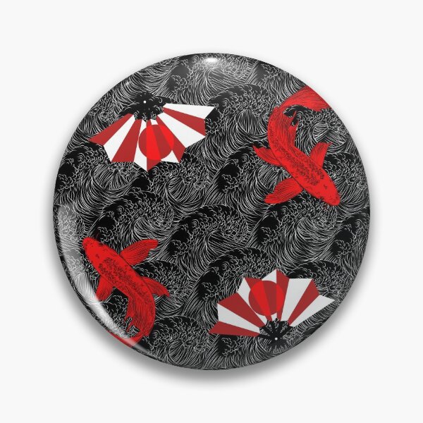 Vista previa del artículo con la obra «Aficionados y peces japoneses», diseñado y vendido por Shane Diamond.