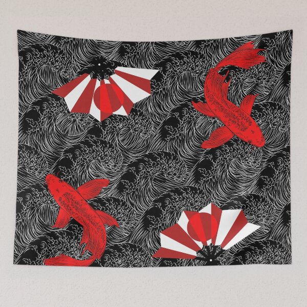 Item preview, Japanese fish and Fans designed and sold by Shane Diamond.