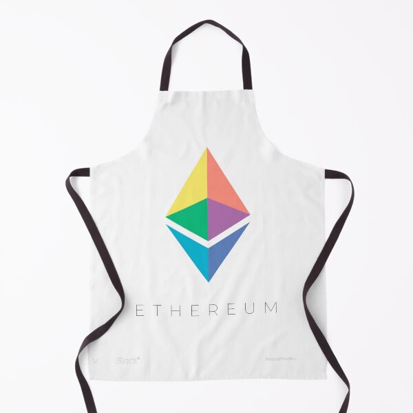 Item preview, Ethereum crypto coin colored logo designed and sold by CryptoBazaar.