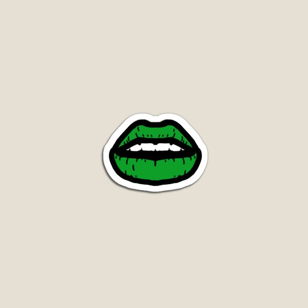 Dark Green Lips Magnet