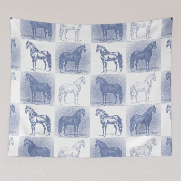 Item preview, Have Appetite for Life, Monsieur de Guille Horse, Philip Christian Haag, Blue White designed and sold by SpiritGifts.