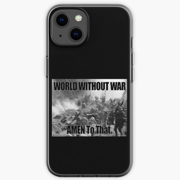 World Without War iPhone Soft Case