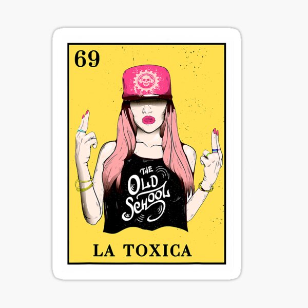 La Toxica El Toxico Loteria Mexican Bingo Style Graphic Shirt