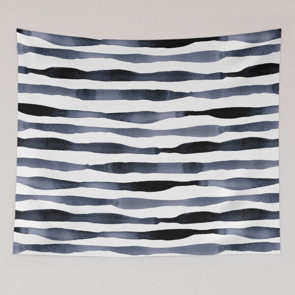 Item preview, Payne's Grey Watercolour Stripes designed and sold by RebeccaFlaherty.
