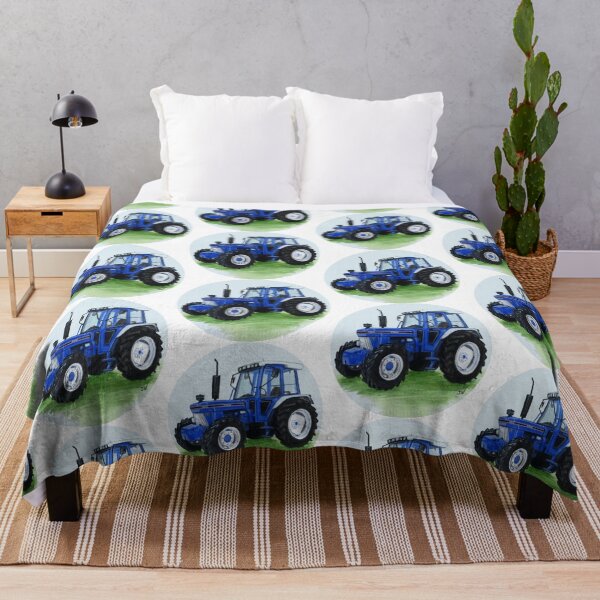 Aperçu de l'œuvre Tracteur classique bleu créée et vendue par SandraWarmerdam.