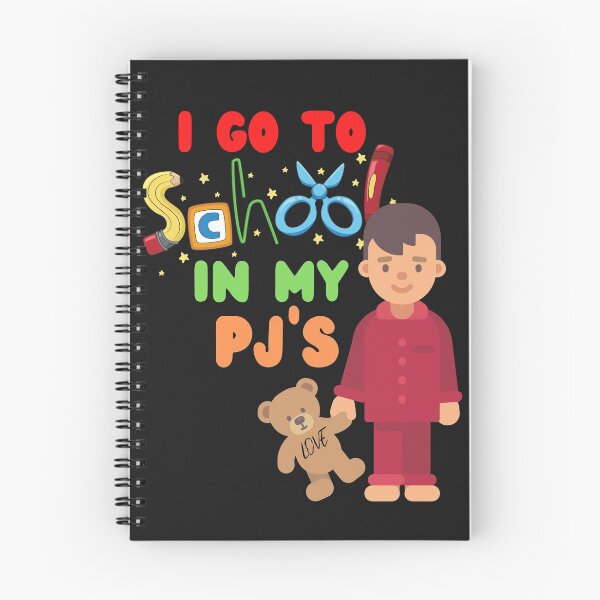 Item preview, I GO TO SCHOOL IN MY PJ'S, PYJAMAS, PAJAMAS, HOME SCHOOL, designed and sold by R B Chrystal.