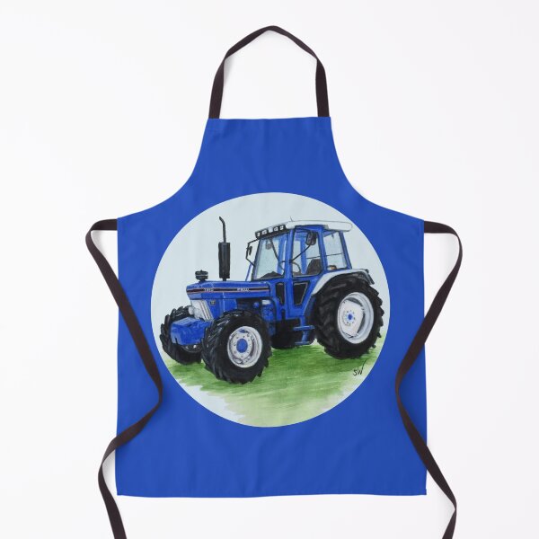Item preview, Blue Classic Tractor (blue background) designed and sold by SandraWarmerdam.
