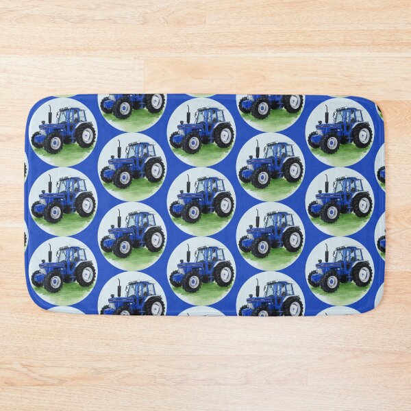 Item preview, Blue Classic Tractor (blue background) designed and sold by SandraWarmerdam.