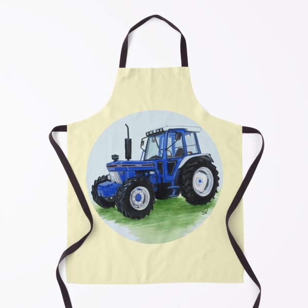 Item preview, Blue Classic Tractor (yellow background) designed and sold by SandraWarmerdam.