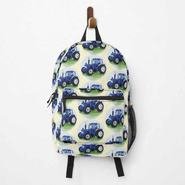 Item preview, Blue Classic Tractor (yellow background) designed and sold by SandraWarmerdam.