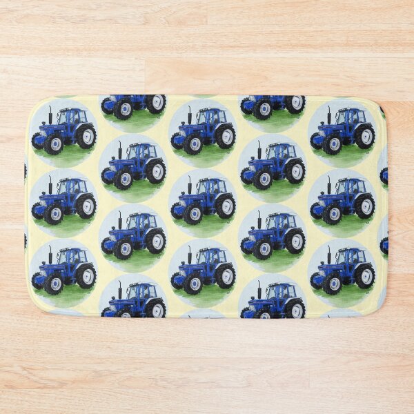Item preview, Blue Classic Tractor (yellow background) designed and sold by SandraWarmerdam.