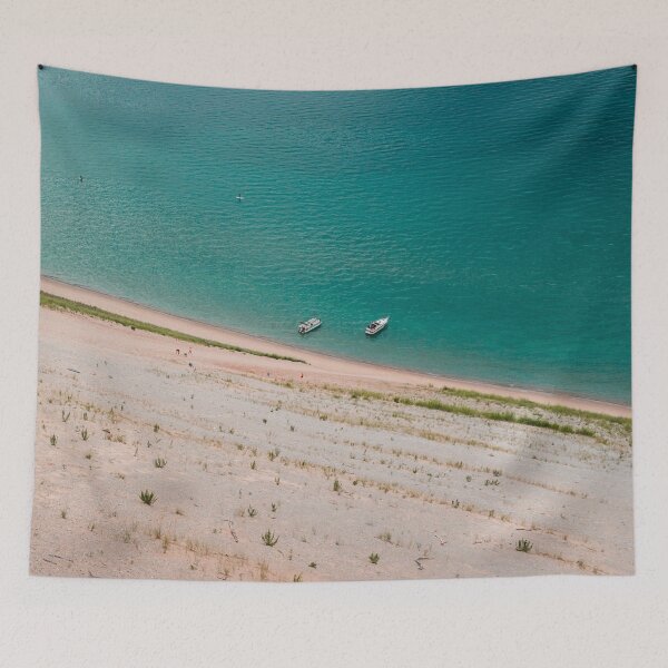 Item preview, Boats on Lake Michigan from Sleeping Bear Dune designed and sold by Michael Deemer.