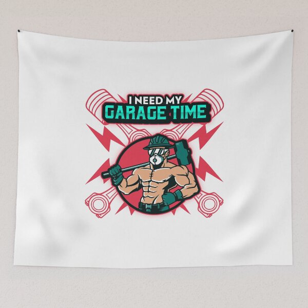 Item preview, I need My Garage Time illustration designed and sold by Rizty.