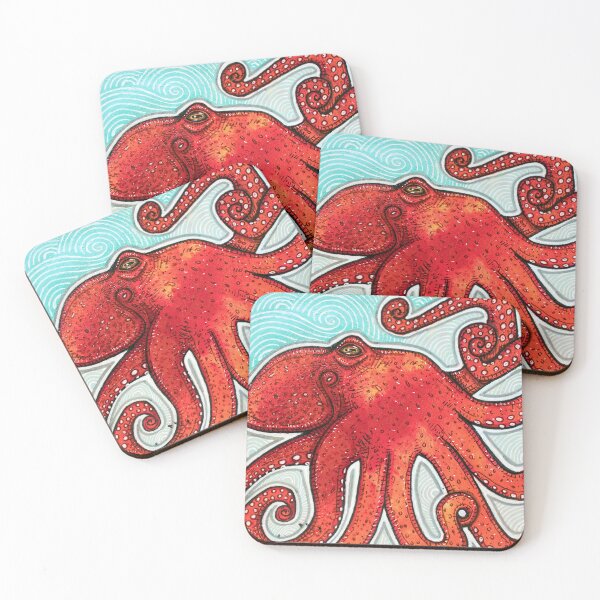 Item preview, Little Red Octopus designed and sold by Lynnette Shelley.