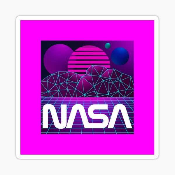 Nasa Vaporwave Aesthetic Stickers Redbubble