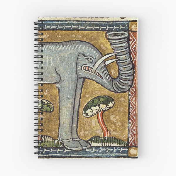 Item preview, Medieval drawing 'Elephas' (elephant) - Der naturen bloeme - Jacob van Maerlant designed and sold by Vintage Designs +.