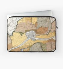 Vintage Map of Frankfurt Germany (1905) Laptop Sleeve